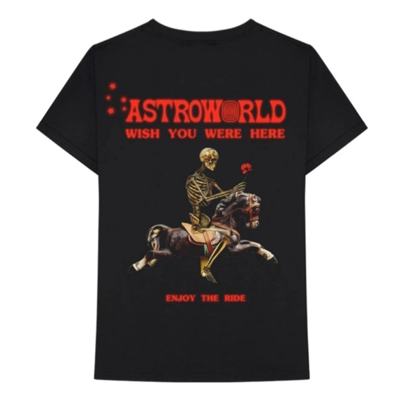 Sz Large - Travis Scott Astroworld Season Pass T-shirt - Black - w/ lanyard NEW - Picture 9 of 9